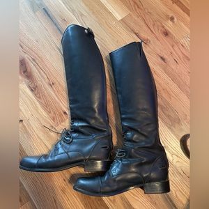 Ariat Women's Size 5 Heritage Contour Field Zip Tall Riding Boot Biker Leather